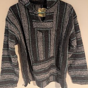 Men's Black and Gray "Drug Rug"